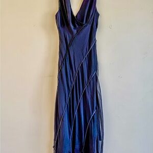Vintage 90’s Black Silk Slip Dress